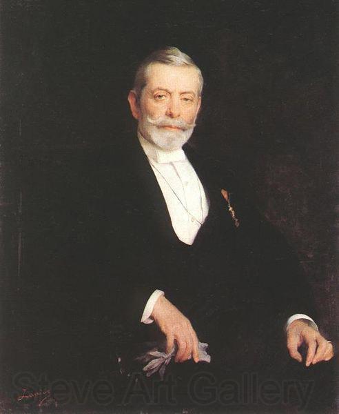 Philip Alexius de Laszlo Portrait of Ignaz Wechselmann Norge oil painting art